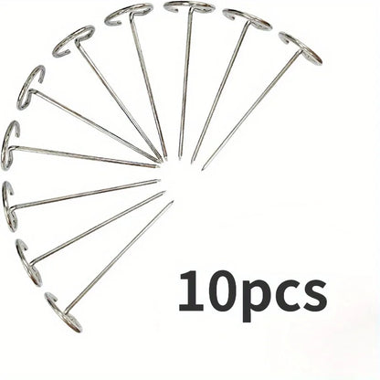 10pcs Grill Skewers – Stainless Steel for Air Fryer, Oven & BBQ Cooking