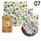 3pcs Reusable Beeswax Food Wraps – Natural Cotton Covers for Cheese, Fruit & Bread