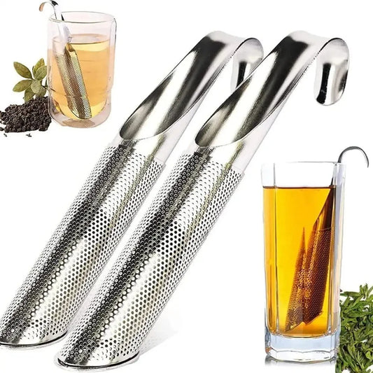 Stainless Steel Tea Strainer with Hanging Handle – Fine Mesh Tea Filter for Loose Leaves