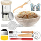 Professional Sourdough Baking Set – Proofing Basket, Mat, Tools & 24oz Starter Jar