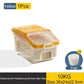 Storage Container with Lid, Wheels & Scoop – Airtight Grain & Cereal Dispenser