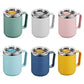 450ml Stainless Steel Insulated Coffee Cup – Travel Mug with Handle, Lid & Straw