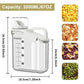 Airtight Cereal Storage Container 1.5L with Pouring Spout & Measuring Cup