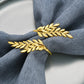 Golden Leaf Napkin Rings – Elegant Table Décor for Special Occasions