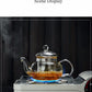 400ml/1000ml Heat-Resistant Glass Teapot with Strainer – Flower Kettle Kung Fu Teaware Set