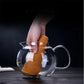 Heat Resistant Glass Teapot with Stainless Steel Infuser – 650ml, 950ml or 1300ml