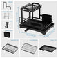 2 Tier Dish Drying Rack with Drainboard – Countertop Dinnerware & Bowl Organiser