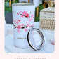 Cherry Blossom Stainless Steel Thermal Mug – Leak-Proof Travel Cup with Lid, 360–560ml