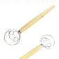 Stainless Steel Danish Dough Whisk – Handheld Beater for Bread & Pastry Mixing