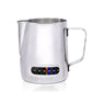 Milk Frothing Pitcher with Temperature Display – Stainless Steel Jug for Latte Art 350/600ml