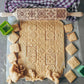 Wooden Embossed Rolling Pin – 35cm Patterned Roller for Cookies, Biscuits & Fondant