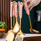 7-Piece Stainless Steel Kitchen Utensil Set with Ceramic Handles – Nordic Style