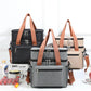 Large Double-Layer Insulated Cooler Lunch Bag – Waterproof Picnic Tote with Shoulder Strap