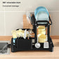 2 Tier Dish Drying Rack with Drainboard – Countertop Dinnerware & Bowl Organiser