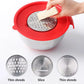 Stainless Steel Mixing Bowl with Lid and Grater – Non-Slip Silicone Base Kitchen Essential