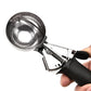 Stainless Steel Ice Cream Scooper – Pressable Fruit Spoon and Dual-Purpose Ball Scoop