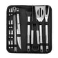 Stainless Steel BBQ Tool Set – Portable Outdoor Grill Utensils with Storage Bag