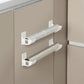 Adjustable Self-Adhesive Kitchen Storage Shelf – Wall-Mounted Holder for Wraps, Foil & Towels