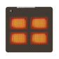 USB Heated Seat Cushion – 4-Zone Electric Mat for Camping, Office & Outdoor Warmth