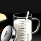 Borosilicate Glass Measuring Beaker Mug – 400ml Milk Cup with Handle