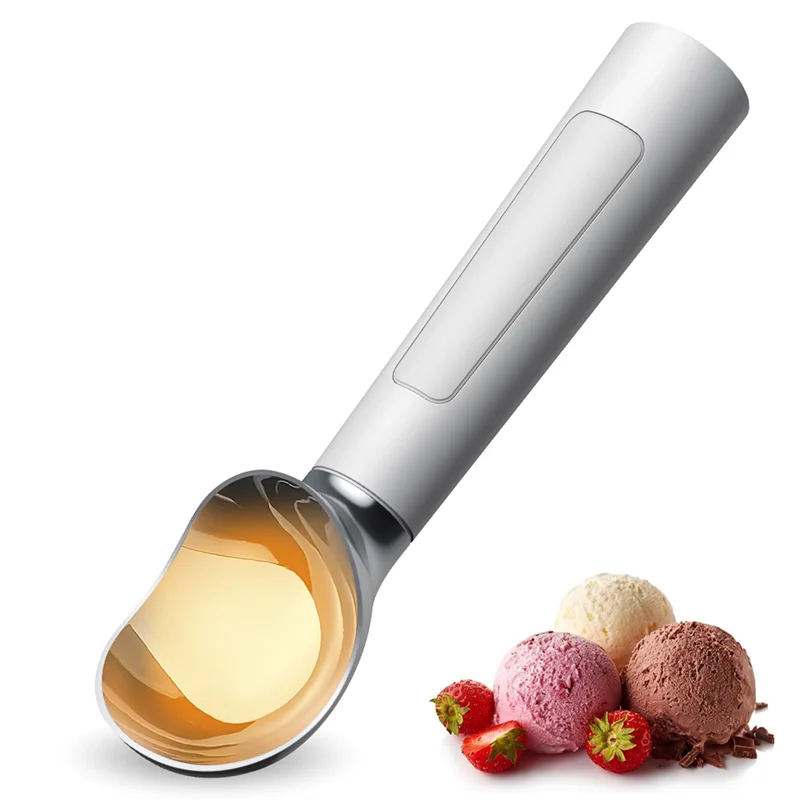 A66Z Heated Electric Ice Cream Scoop with LED Display – Handheld Scooper for Hard Ice Cream