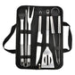 Stainless Steel BBQ Tool Set – Portable Outdoor Grill Utensils with Storage Bag