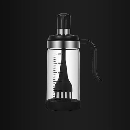 Silicone Oil Brush with Glass Bottle – High Temp Resistant, Non-Shedding, for Kitchen & BBQ