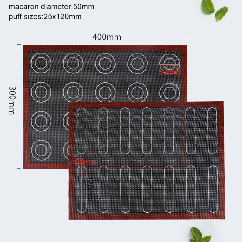 Perforated Silicone Baking Mat – Non-Stick Oven Liner for Macarons, Cookies & Bread
