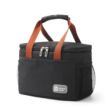 Large Capacity Thermal Insulated Lunch Bag – Portable Oxford Cloth Cooler Tote