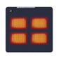 USB Heated Seat Cushion – 4-Zone Electric Mat for Camping, Office & Outdoor Warmth