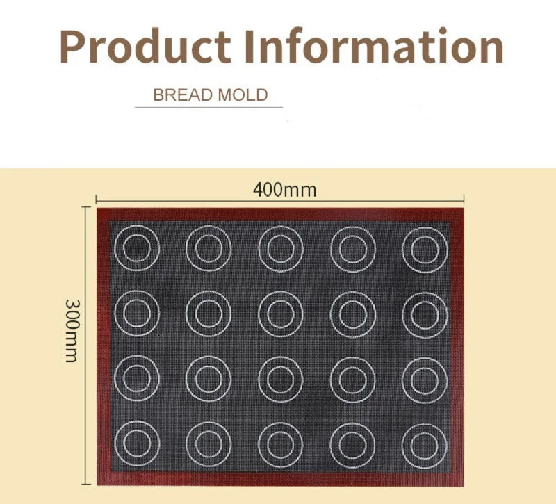 Perforated Silicone Baking Mat – Non-Stick Oven Liner for Macarons, Cookies & Bread