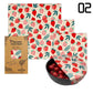 3pcs Reusable Beeswax Food Wraps – Natural Cotton Covers for Cheese, Fruit & Bread