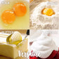 Semi-Automatic Stainless Steel Egg Beater – Self-Turning Hand Whisk Kitchen Tool