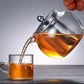 Heat Resistant Glass Teapot with Stainless Steel Infuser – 650ml, 950ml or 1300ml