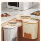 Wall Mounted Kitchen Wastebasket Bin – 8.5L/12L Compost & Rubbish Bin with Lid