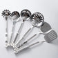 7-Piece Stainless Steel Kitchen Utensil Set with Ceramic Handles – Nordic Style