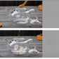 400ml/1000ml Heat-Resistant Glass Teapot with Strainer – Flower Kettle Kung Fu Teaware Set