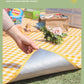 Yellow Waterproof Camping & Picnic Mat – Double-Sided Aluminium Sleeping Pad for Outdoor Use